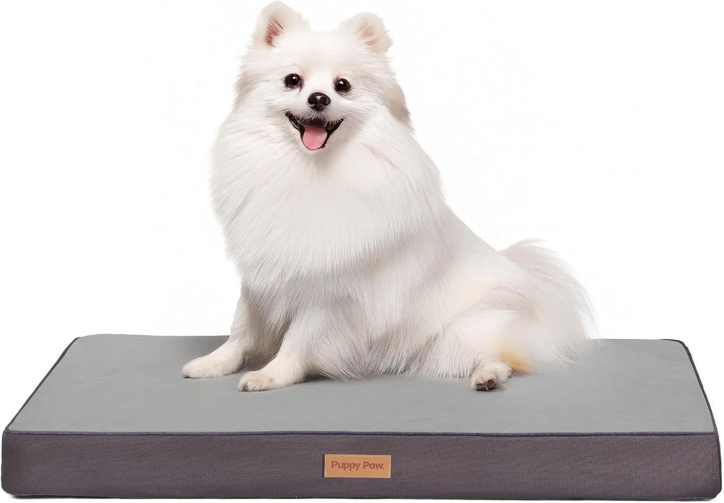 Large Cooling Dog Bed, Waterproof Pet Bed for Indoor & Outdoor Use, Machine Washable Cover with Non-Slip Bottom (35" x 22", for Dogs up to 75lbs)