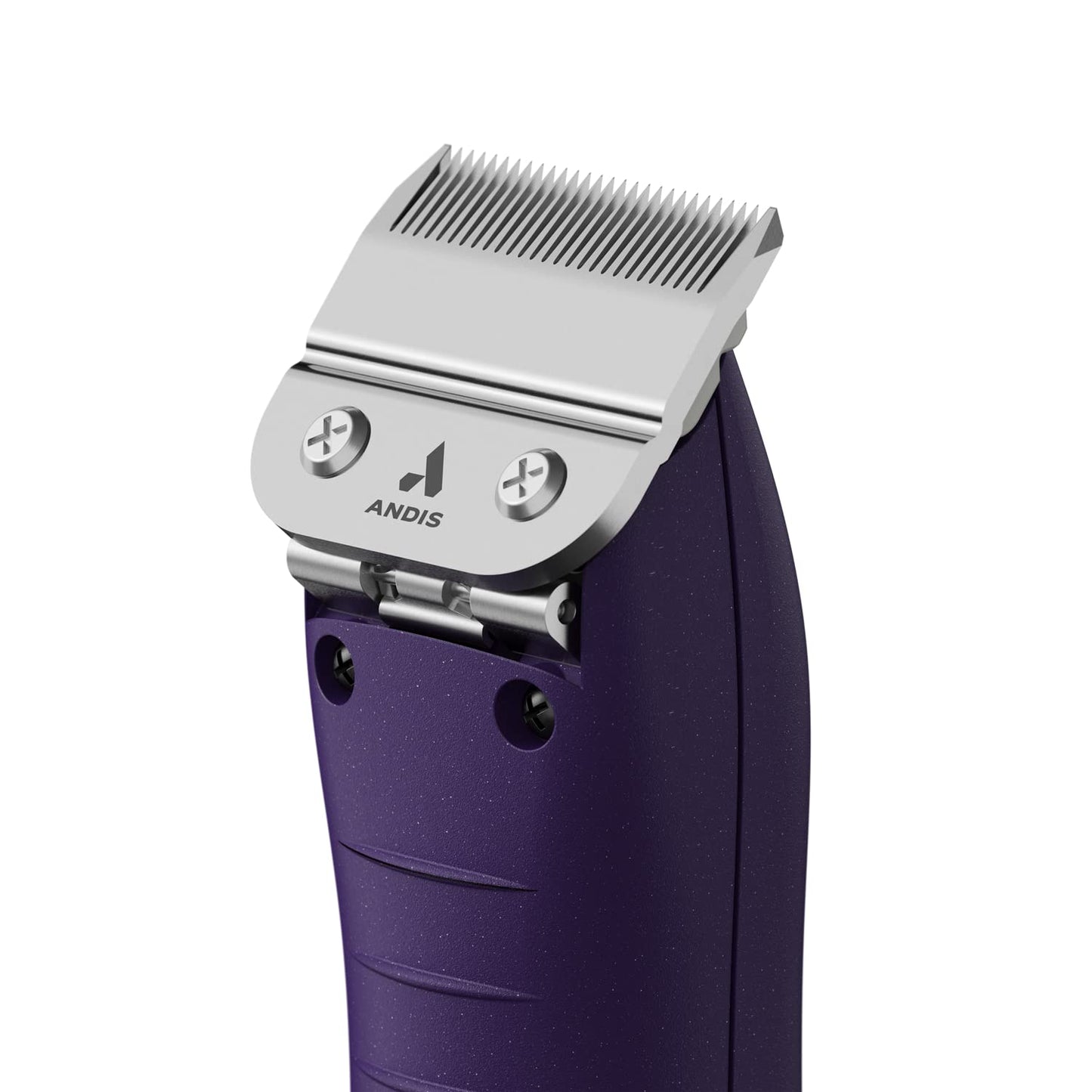 Andis 24820 EasyClip Professional-Animal 7-Piece Detachable Ceramic Blade Clipper Kit, Frustration Free Packaging, Purple