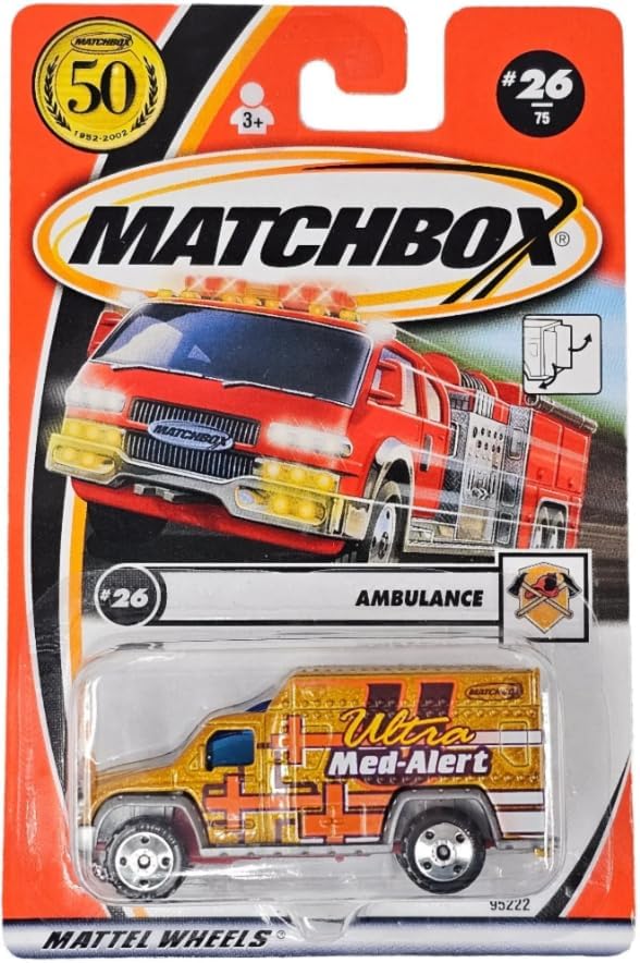 Matchbox Utility/Emergency Random 5 Pack! (Police, Ambulance, Construction, etc.) Assorted Variety Mystery Bundle [No Duplicates!] [Styles May Vary] 1:64 Scale Diecast Toy Vehicles