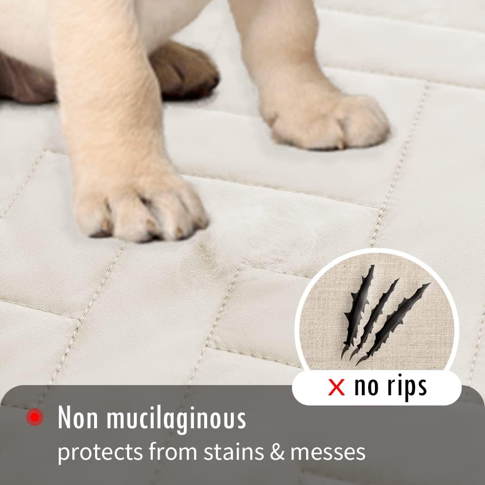 fuguitex Waterproof Dog Bed Cover Couch Cover for Pet Anti-Slip Cat Mat Pet Pad Blanket for Sofa Chair Recliner Bed Furniture Protrctor