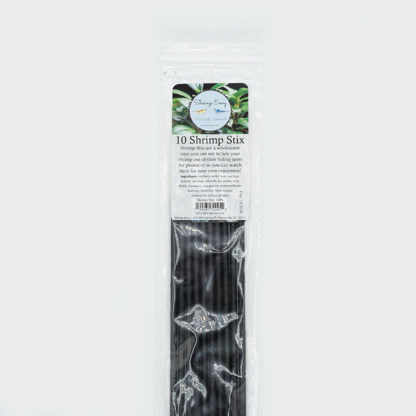 Shrimp Stix by ShrimpEnvy - Aquarium Lollies Food for Fish Snail Crab Invertebrates (Shrimp Stix (10pcs x 8 inches))