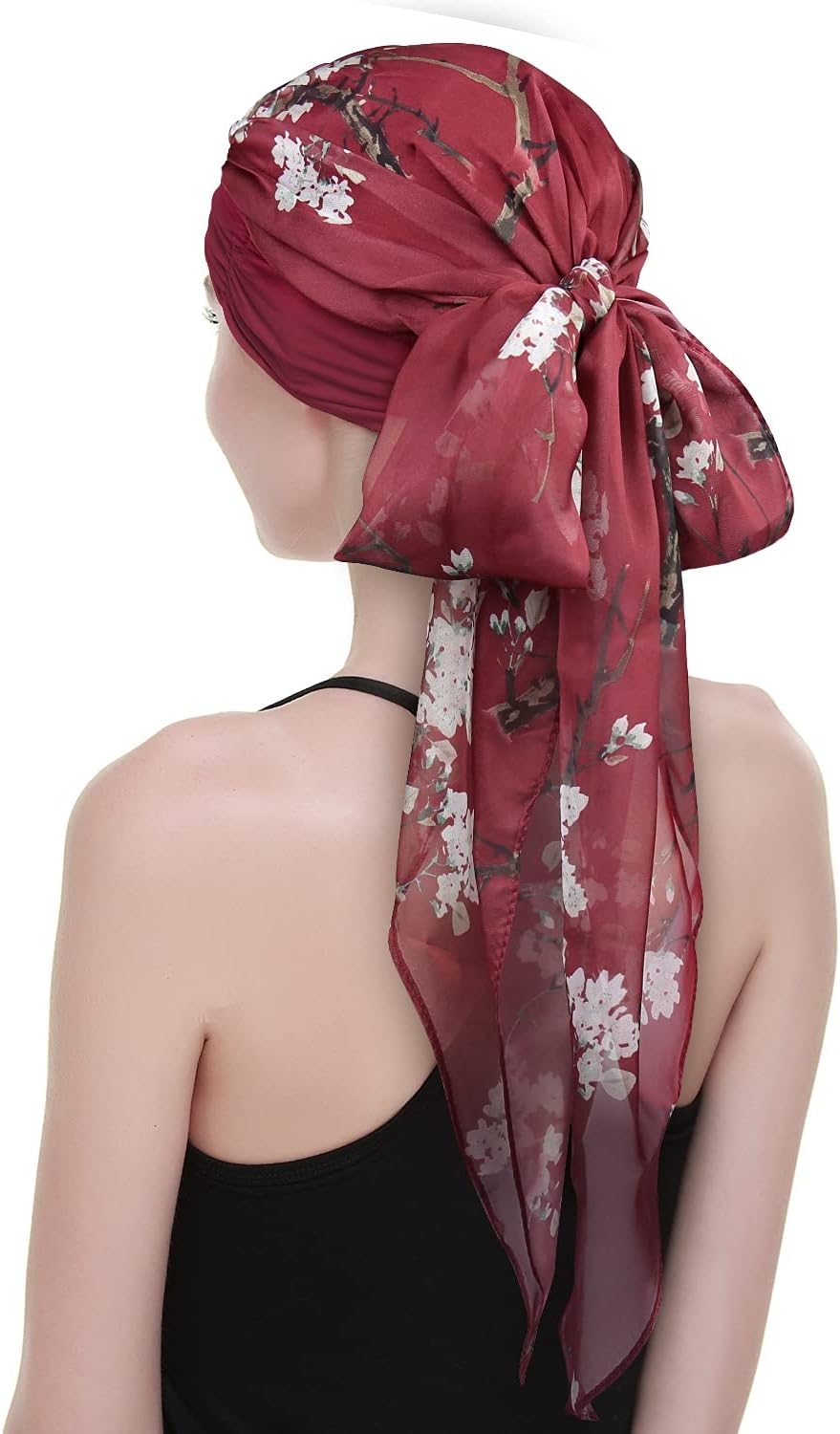 Chemo Headwear Turbans for Women Long Hair Head Scarf Headwraps Cancer Hats
