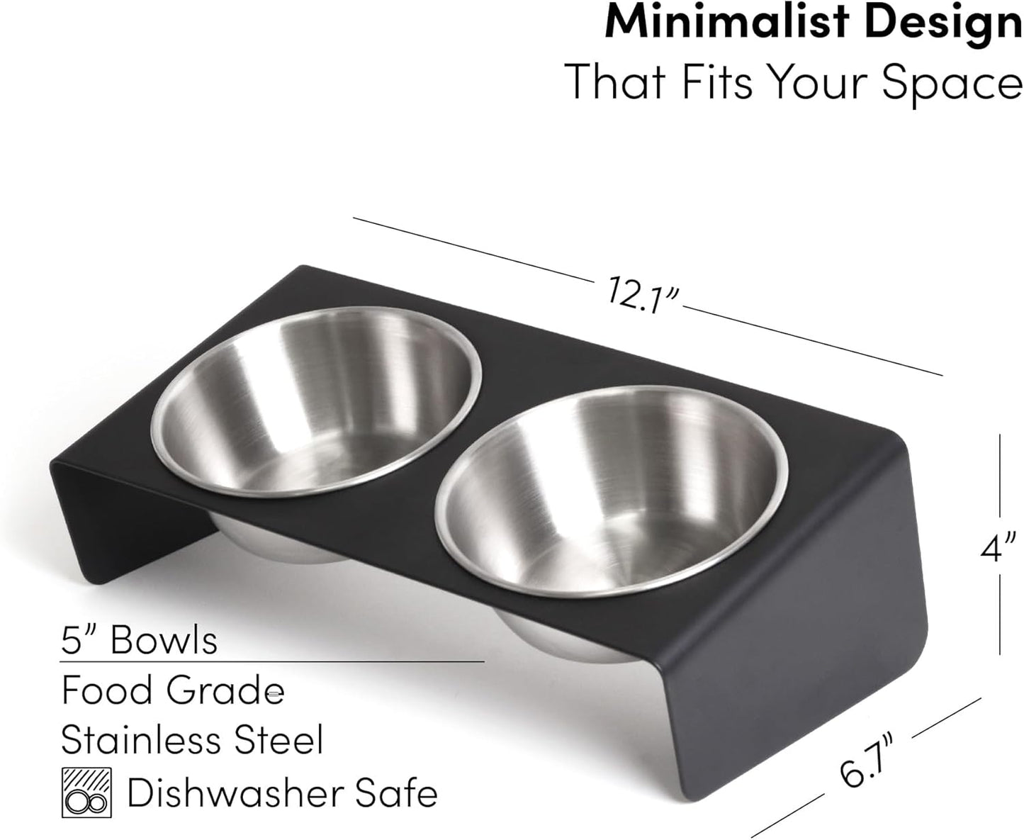 Elevated Pet Bowl, for Cats and Small Dogs