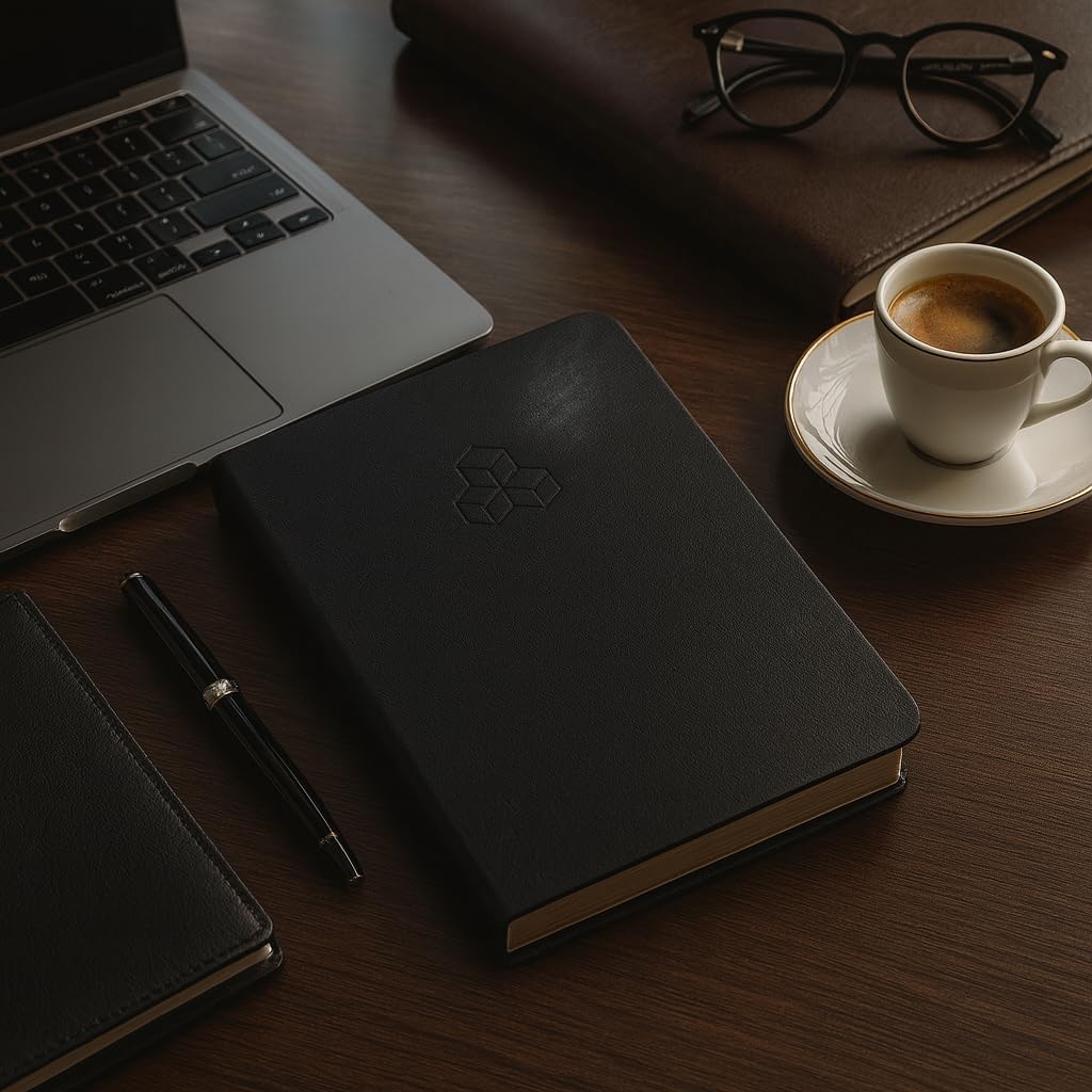Time Blocking and ADHD Planner by Refine Days. 180 Undated Pages, To Do List, Hourly Schedule, Daily and Monthly Agenda. Time Management & Productivity Notebook. A5 (Black)