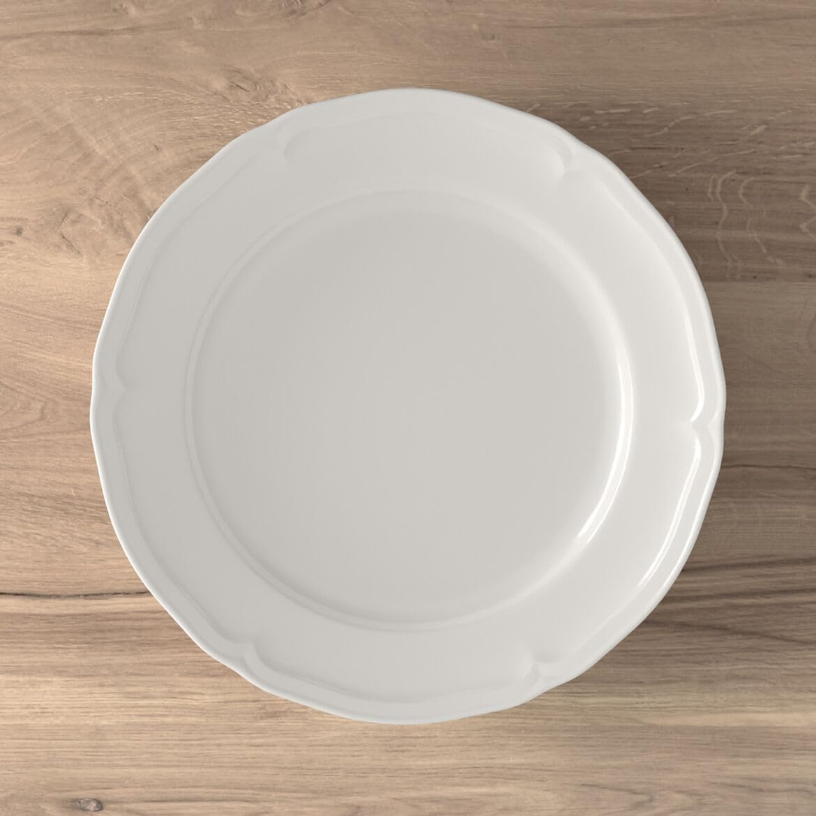 Villeroy & Boch Manoir Collection 18-Piece Dinnerware Set, Plates & Bowls, Premium Porcelain, Made in Germany, Dishwasher & Microwave Safe, Rich, Creamy White