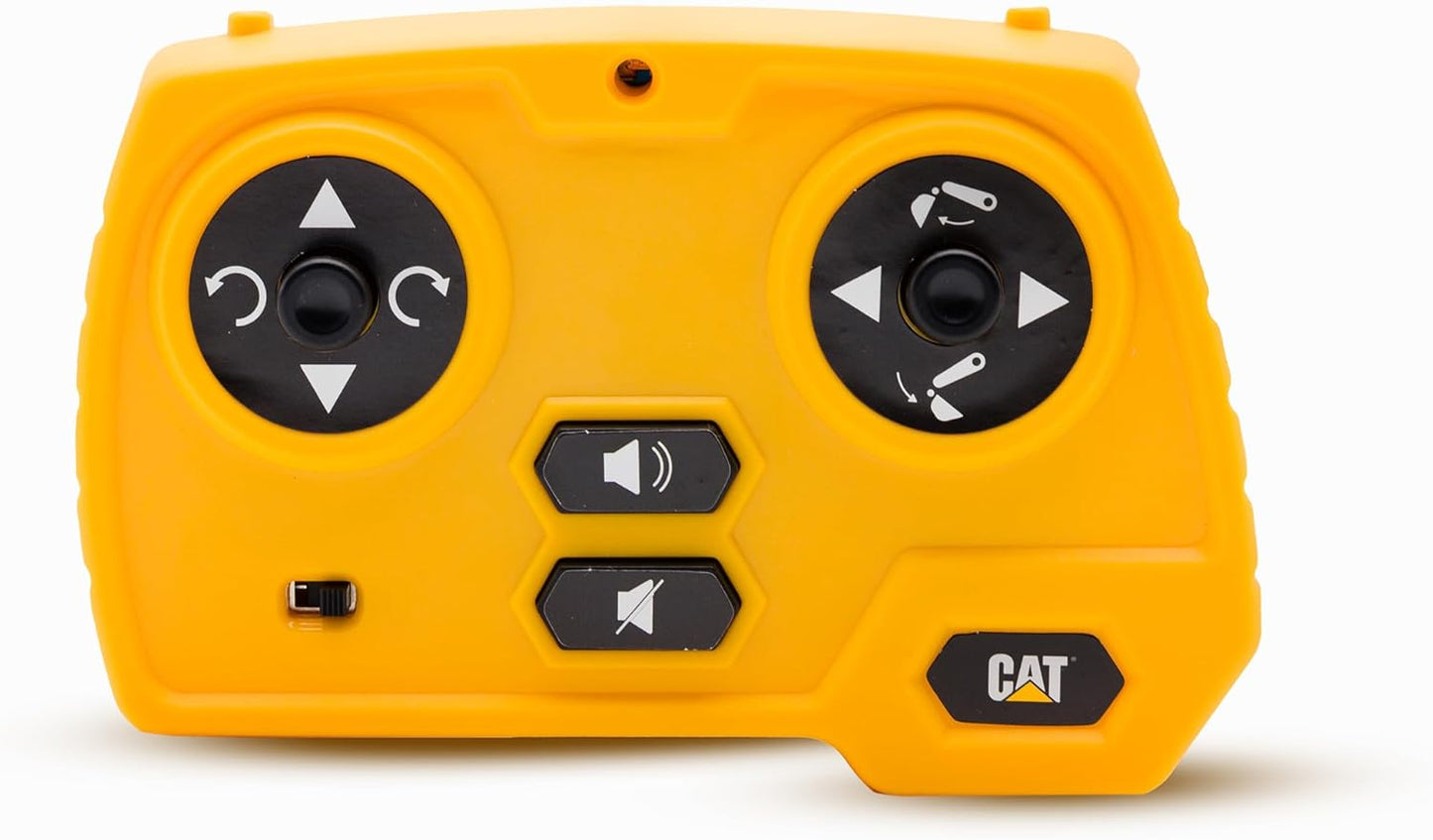 CAT Power Excavator Digger RC Construction for Kids 5+ | 2.4GHz Remote Control Truck Toy, Full-Function Dig, Scoop, Spin & Drive, Realistic Lights & Sounds, USB Rechargeable, Indoor/Outdoor