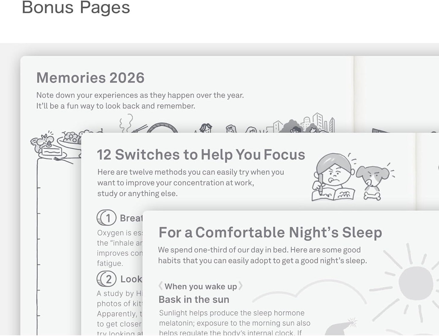 Hobonichi Techo 2026 Original Book – A6, English, Daily, January Start, Monday Start, Planner