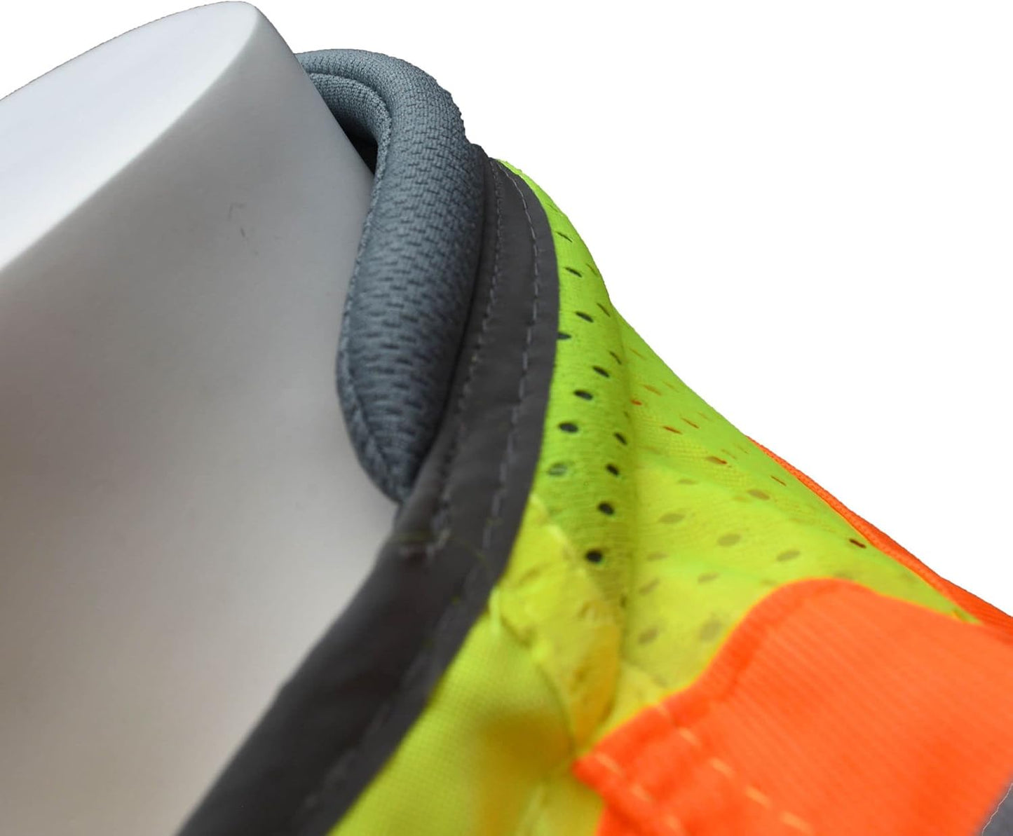 Radians SV55 Class 2 Heavy Woven Two Tone Engineer Vest with Padded Neck to Support Extra Weight in Cargo Pockets, Green, X-Large