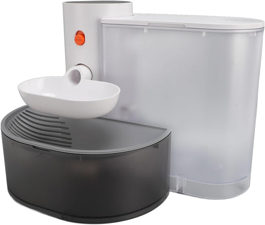 ZJchao Automatic Smart Cat Water Dispenser Self Pouring Rechargeable for Multiple Cats and Dogs 3L Capacity Ideal for Families with Several Pets