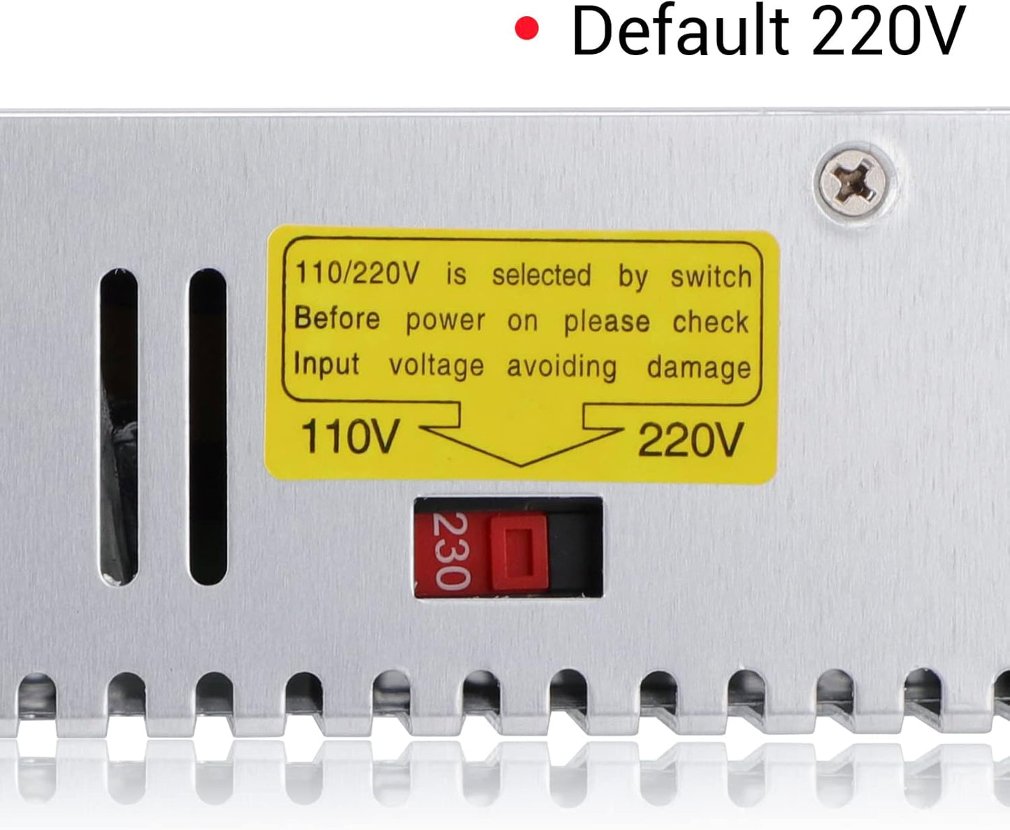 DROK 48V Power Supply, AC 110V/220V to DC 0-48V 10A 480W Buck Converter, Adjustable Variable LED Adapter Regulated 5V 12V 24V 30V 36V 48V Volt Voltage Transformer 10A Amp Charger for Lab CCTV