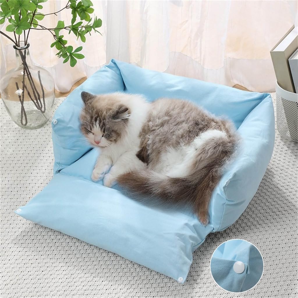 Large Pet Bed with Removable Cushion & Detachable Cover, Soft Thicken Nest for Dogs Cats,