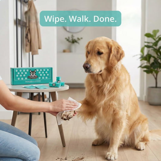 Dog Poop Bags and Wipes (2 in 1) - 180 Vanilla Lavender Scented Dog Waste Bags (12 Rolls) + 25 Individual Pet Wipes. Dog Walking Kit for Pet Owners, Cat Litter, Dog Leash, Pet Supplies, Puppy Pads.