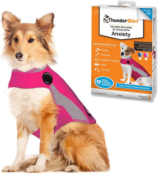 Thundershirt Apparel clothing Thundershirt Dog Anxiety Jacket, Pink, Large 41-64 lbs US