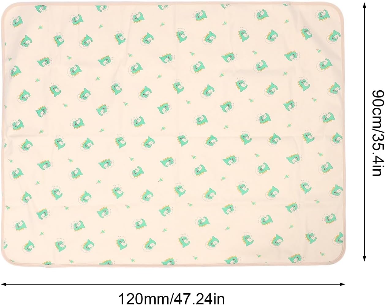 Dog Washable Pee Pad Reusable Breathable Fast Absorbent Multifunctional Pet Urine Pad Super Soft Microfiber TPU Material for Dogs Puppies Training Indoor Outdoor Use (90*120cm)