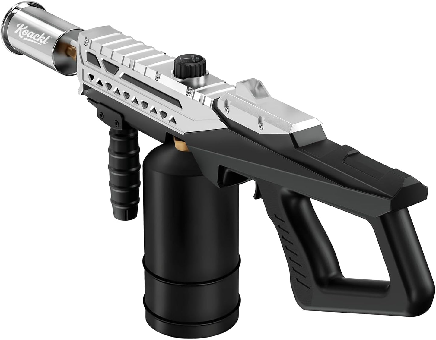 Powerful Propane Torch Gun, Kitchen Torch with Adjustable Flame, Flamethrower Blow Torch Gun, Gas Welding Kits for BBQ, Searing Steak, Camping & Charcoal Torch Lighter(Tank Not Included)