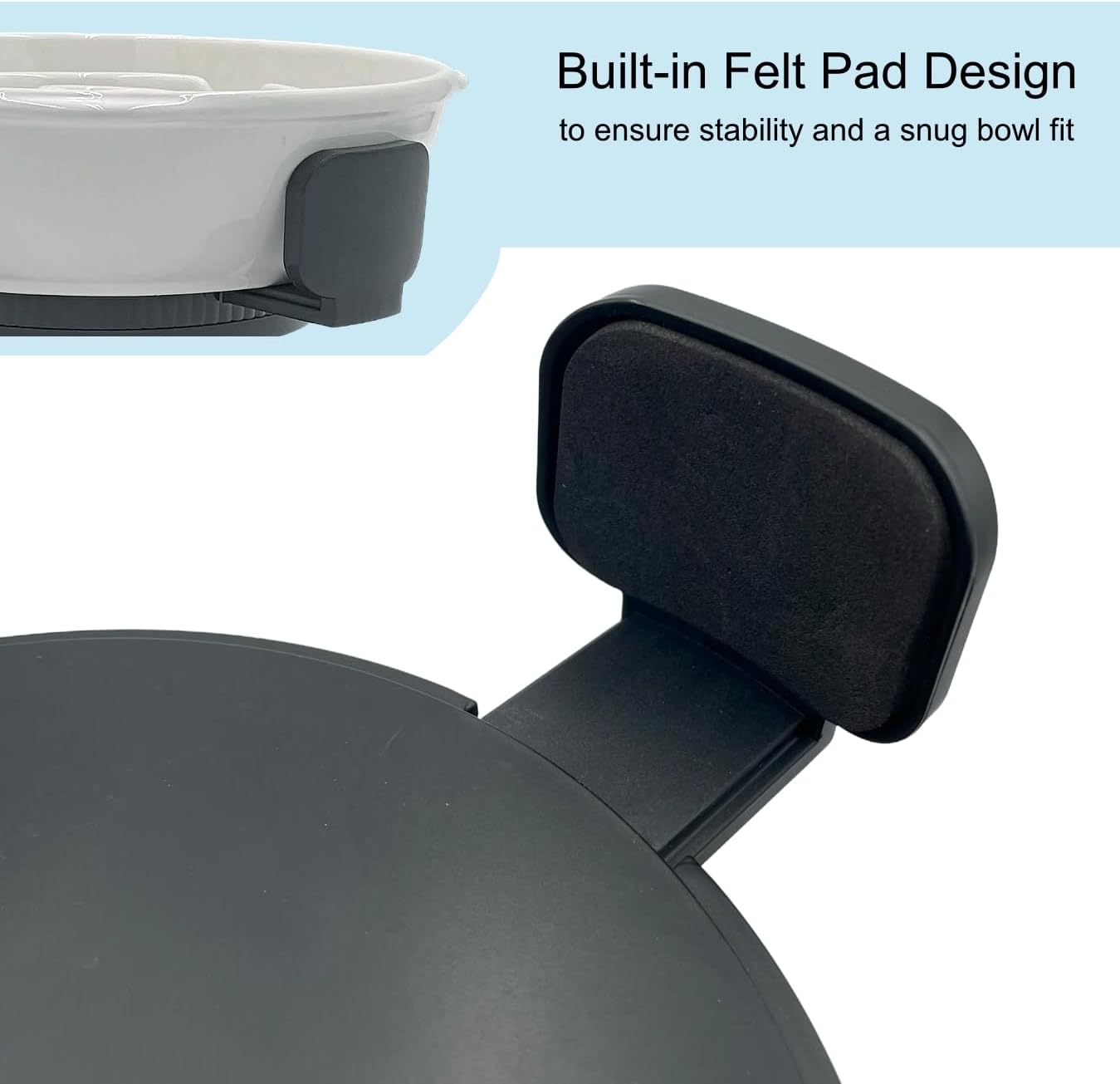 Dog Bowl Stand with Adjustable Width & Height [Stand Only], Elevated Pet Water & Food Bowl for Small, Medium & Large Pets