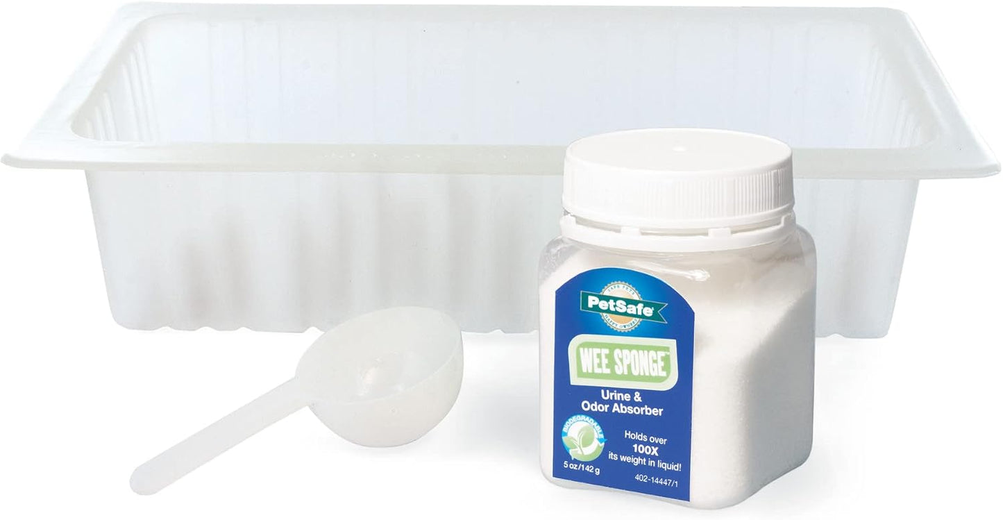 Pet Loo Pee-Pod with Sponge - 7-Pack - Indoor Toilet Tray for Pets - Urine Disposal