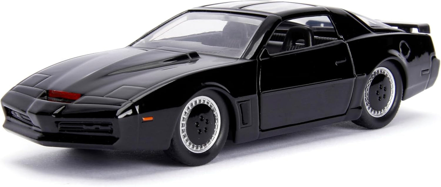 Jada Toys – Knight Rider K.I.T.T. – Hollywood Rides Die-Cast Car – Opening Doors, Rubber Tires – 1:32 Scale – Collectible for Ages 8+, Black