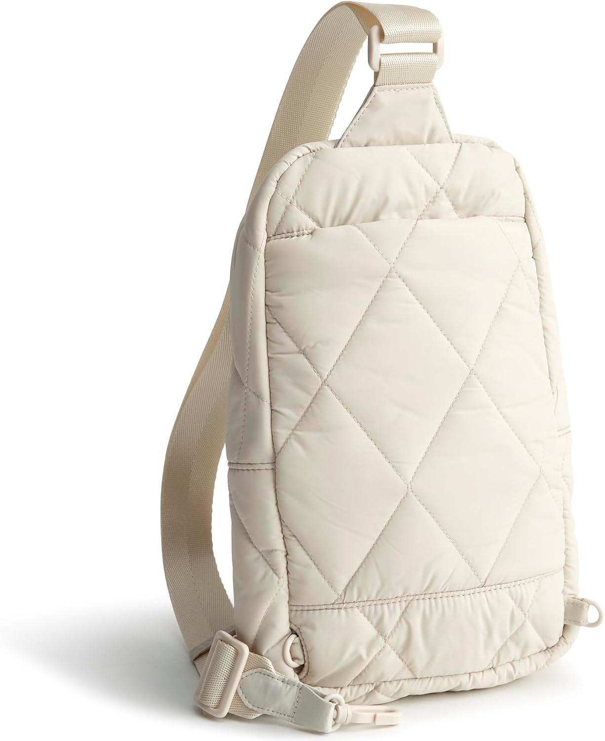 Vera Bradley Women's Featherweight Lorman Sling Backpack, Pumice Stone, One Size