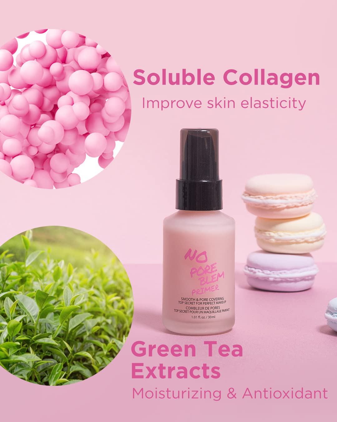 TOUCH IN SOL No Poreblem Primer – Pore Primer for Korean Makeup, Mattifying Primer for Oily Skin, Pore Eraser for Large Pores, Blurring Finish from K Beauty (1.01 fl.oz/30ml)
