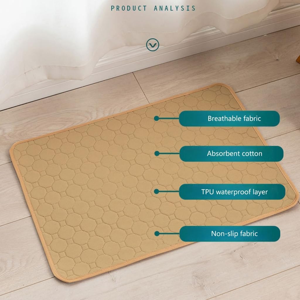 Pet Dog Bed Urine Pad Reusable Dog Pee Pad High Absorbent Diaper Pad Whelping Mats Soft Kennel Pad Training Bedding