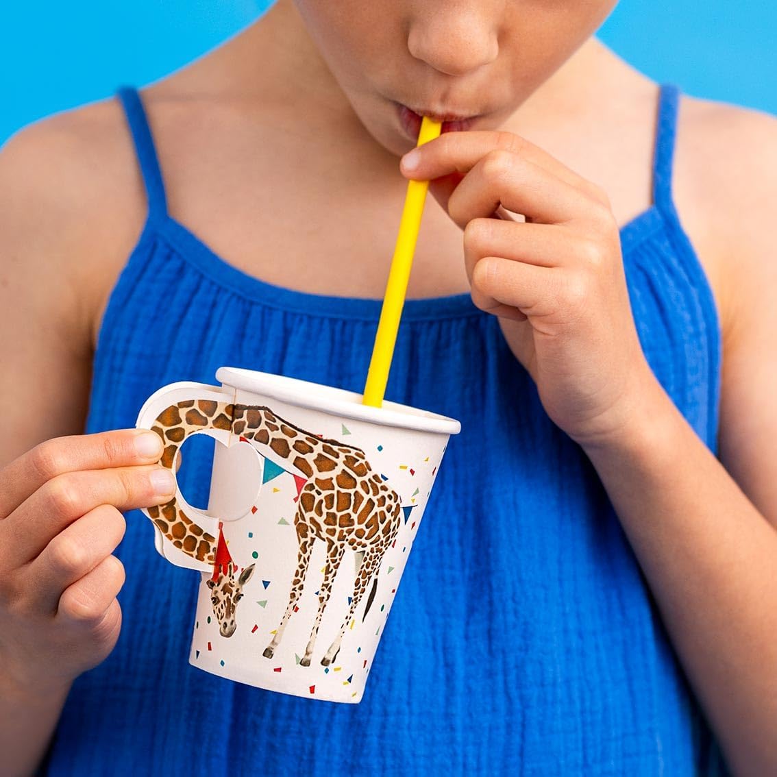 Talking Tables 8 x Safari Animal Themed Paper Cups for Girls & Boys Birthday Party or Baby Shower | Jungle, Zoo, Madagascar Eco-Friendly, Disposable, Celebrations, 250ml, 9oz
