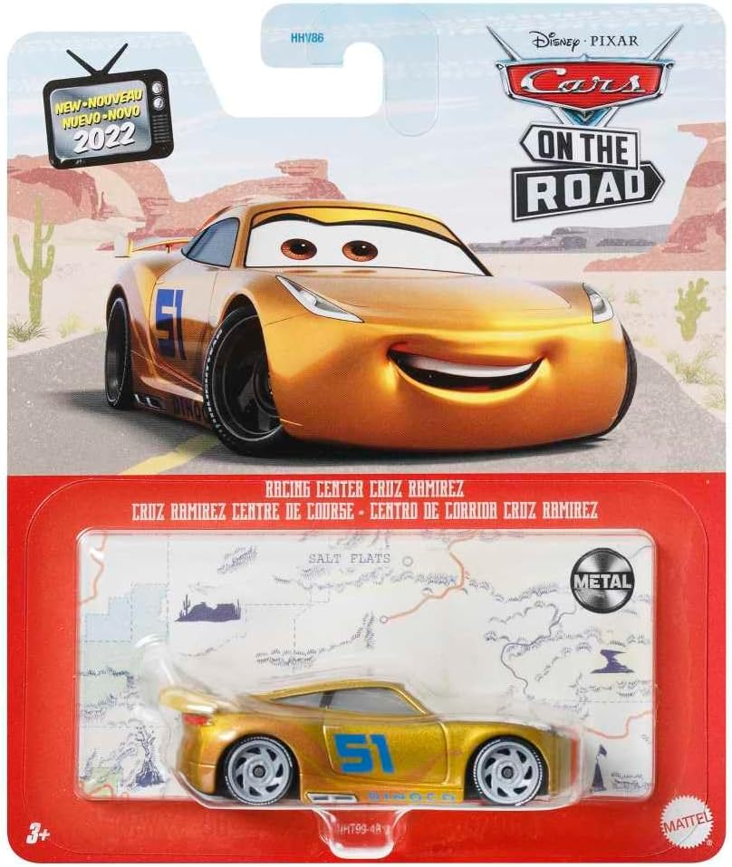 Disney Cars On The Road Diecast Metallic Dinoco Racing Center Cruz Ramirez
