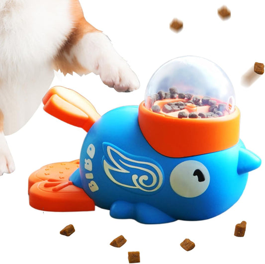 Treat Dispensing Dog Toys - Anti Gulping Duck Shape Slow Feeder,Dog Food Treat Feeding Dispenser - for Puppy Kitten Small Medium Breed Training Boredom Travel Home Indoor