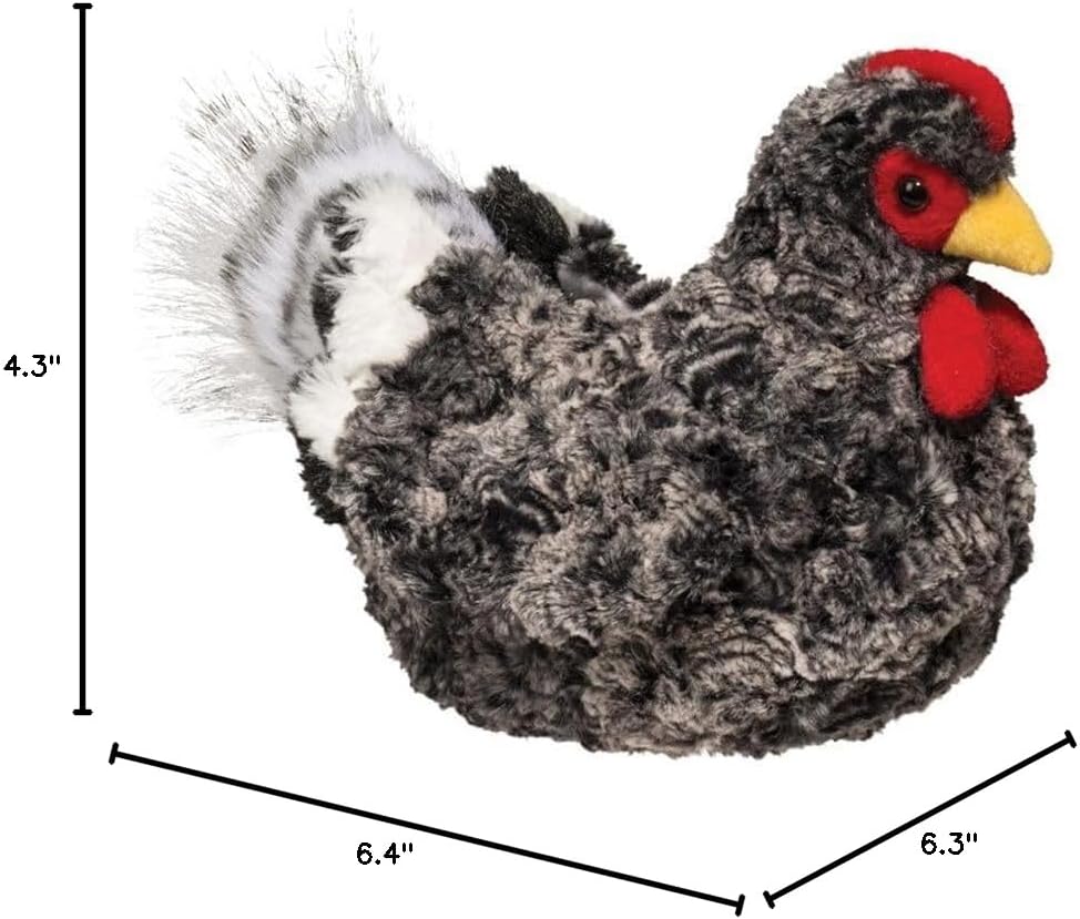 Douglas Pepper Black Multi Hen Chicken Plush Stuffed Animal