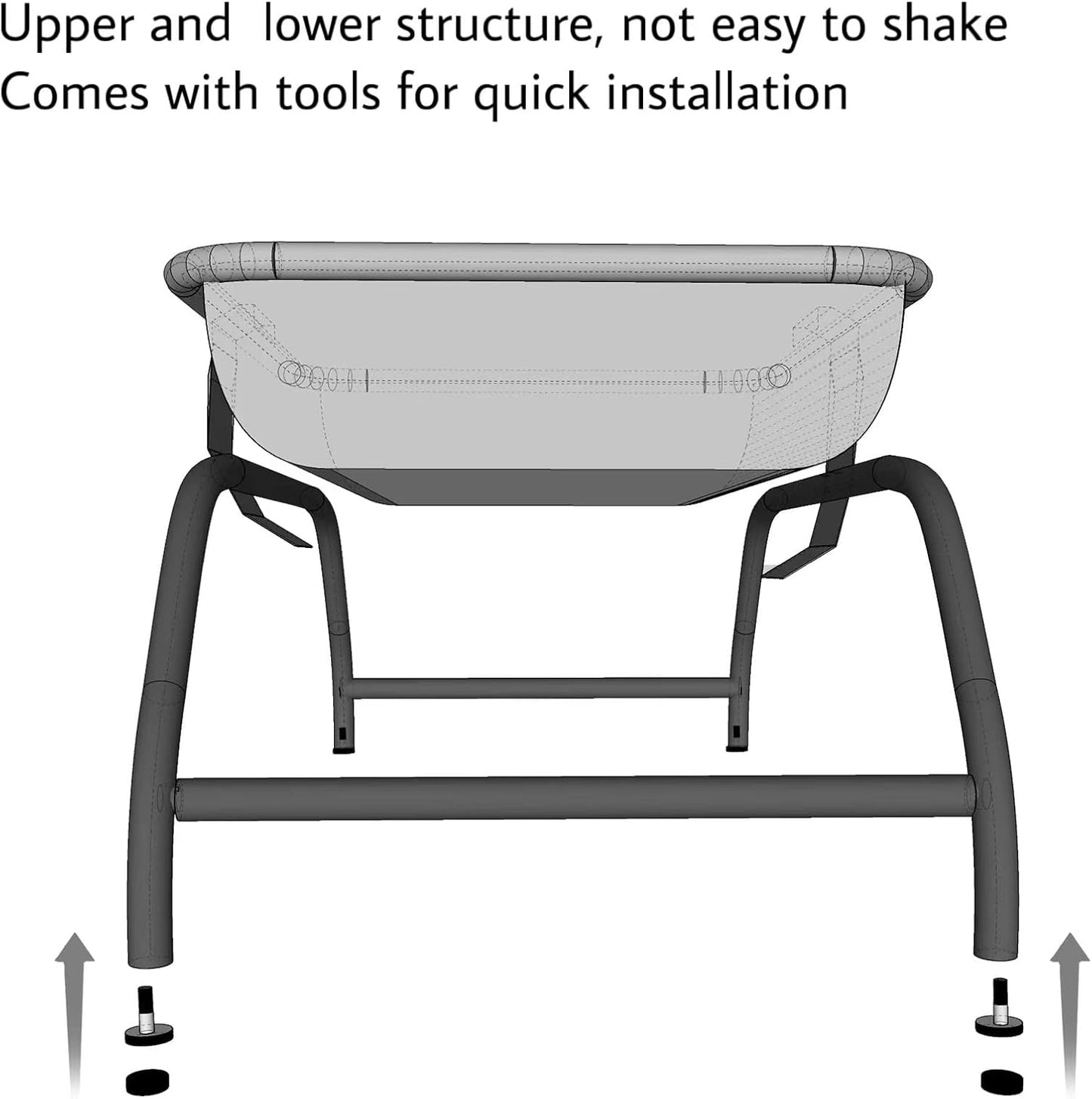 Cat Bed [Designed for Big Cats] Cat Hammock Dog Bed Pet Square Hammock Bed Free-Standing Kitty Sleeping Couch Pet Supplies Whole Wash Stable Detachable Easy Assembly Indoor Outdoor