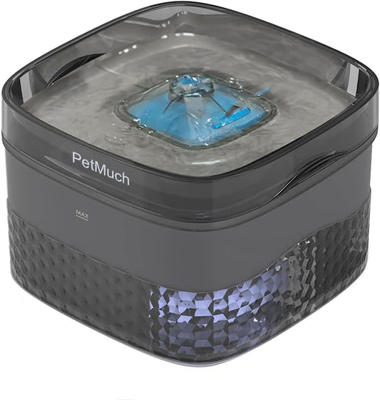 2.4Gal/9L Pet Water Fountains for Medium and Large Dogs and Multiple Cats Large Capacity Automatic, Dog Water Fountains with Filters (Dog Fountain 1 Filtesr + 1 Sponges)