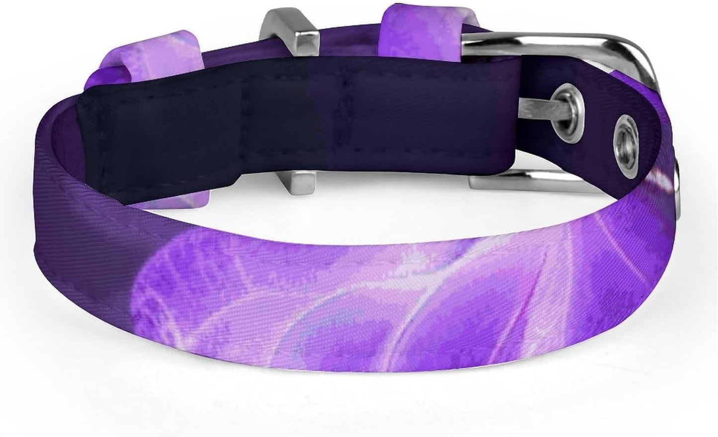 Lovely Purple Dog Collar with Buckle Adjustable Martingale Pet Collars Cute Female Male Puppy Collar Soft Waterproof Cat Collars for Small Medium Dogs