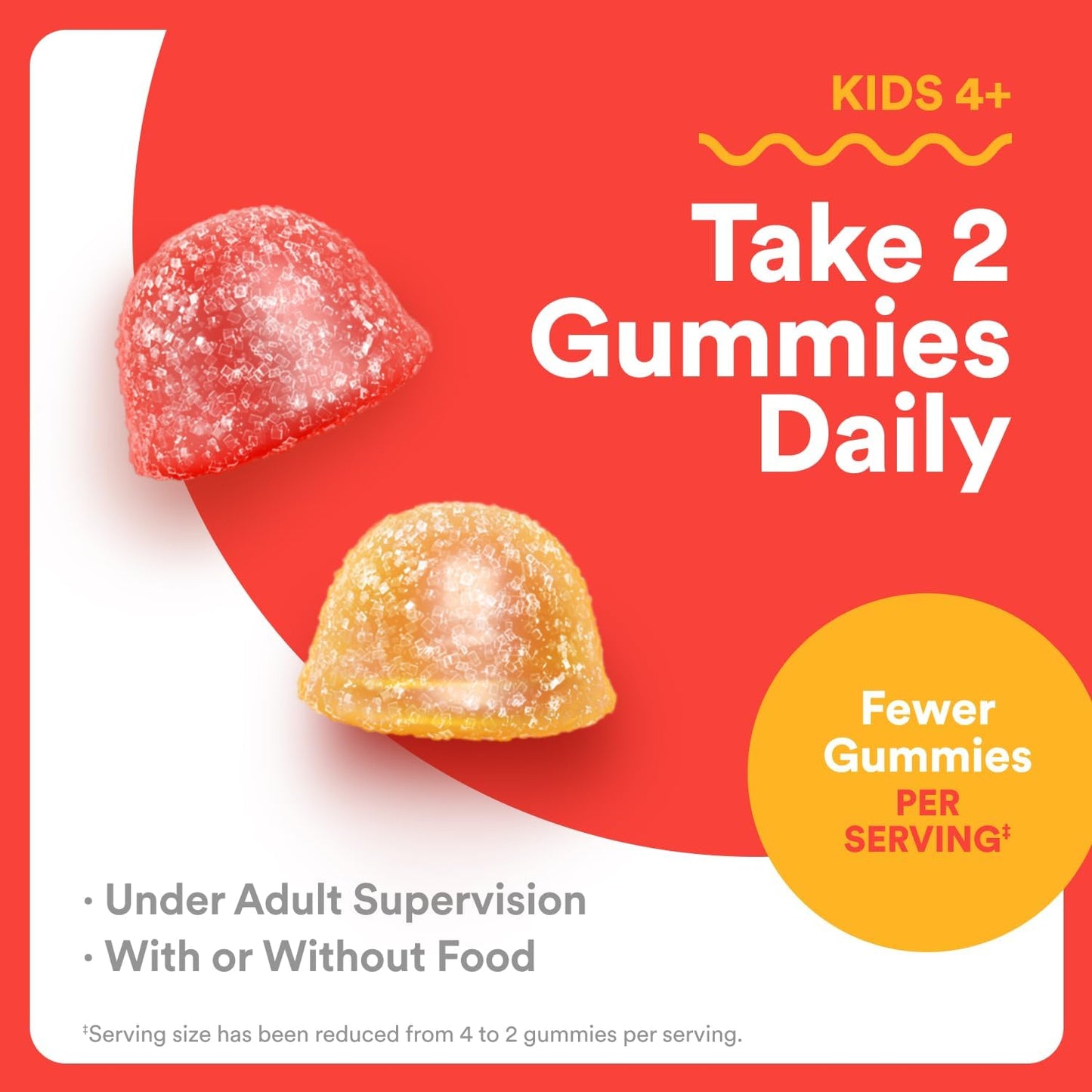 SmartyPants Kids Multivitamin Gummies, Omega 3 (DHA/EPA), Vitamins D3, C, B12, B6, Vitamin A, K & Zinc, Gluten Free, Three Fruit Flavors, 60 Count (30 Day Supply)