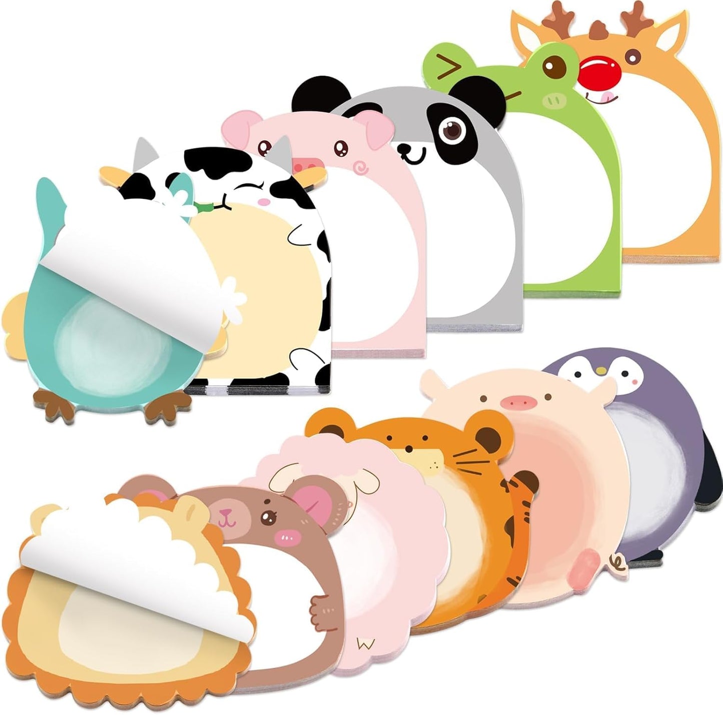 Fancy Land 24 Pads Cute Sticky Notes Animal Sticky Notes for Teachers Classrooms 720 Sheets Memo Pads Page Markers Flags Teacher Appreciation Administrative Professional Day Gift Home Office Supplies