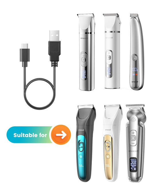 oneisall Replacement Charging Cord for oneisall FC08 4-in-1 Pet Grooming Kit