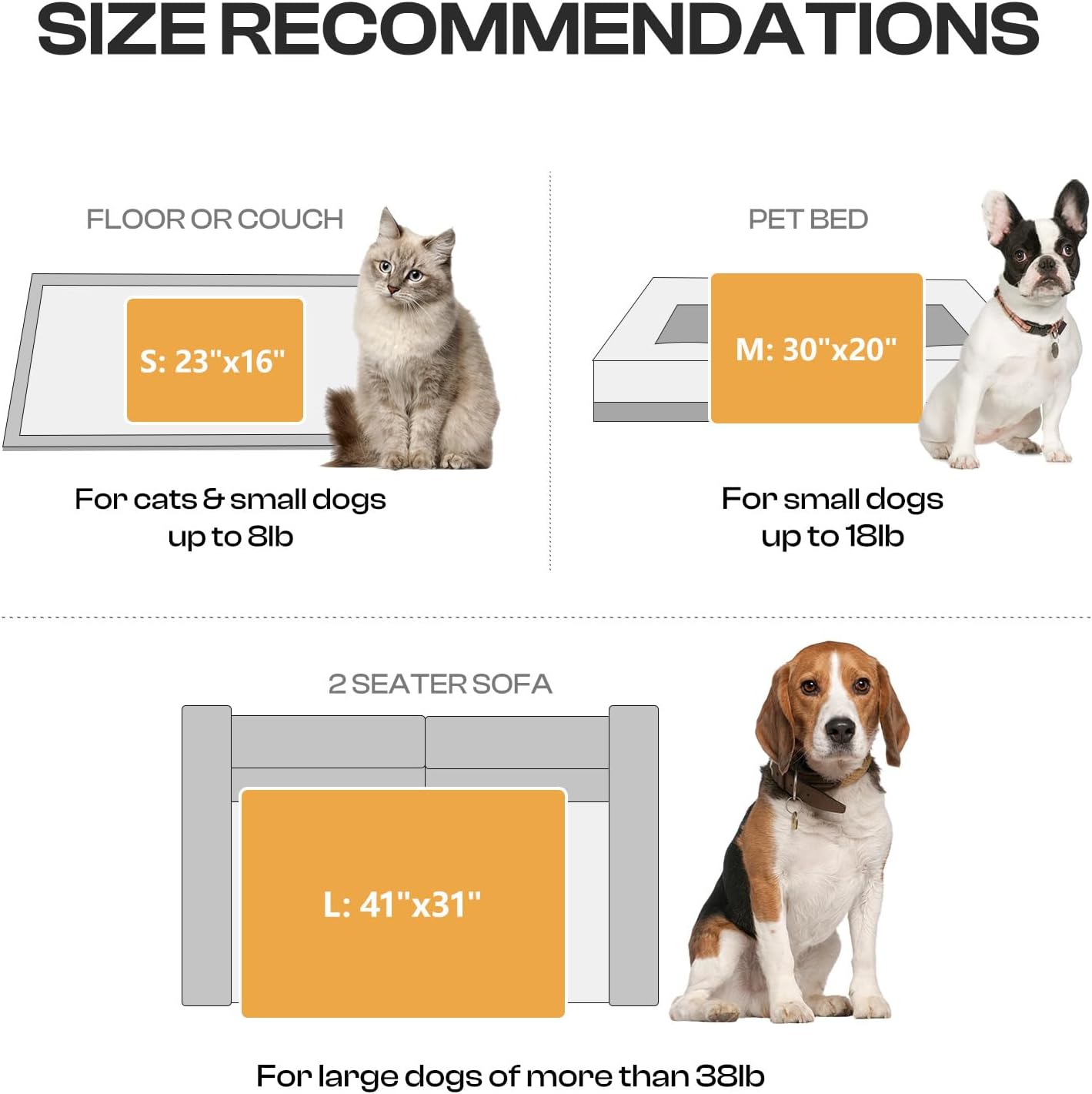 Luciphia 1 Pack 3 Blankets Super Soft Fluffy Premium Fleece Pet Blanket Flannel Throw for Dog Puppy Cat Paw Brown/Pink/White Small(23x16 inch)
