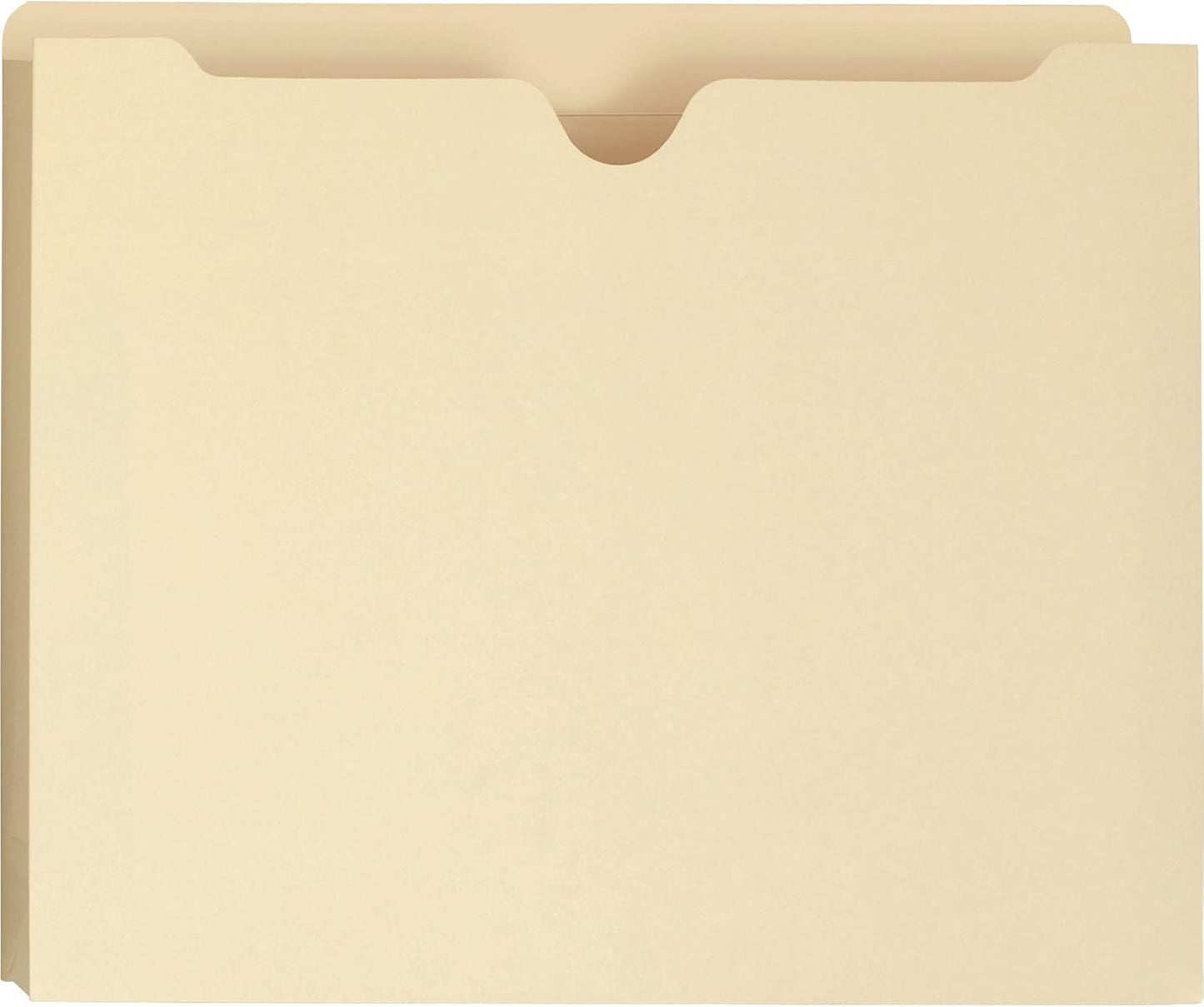 Smead File Jacket, Reinforced Straight-Cut Tab, 1" Expansion, Letter Size, Manila, 50 per Box (75520)