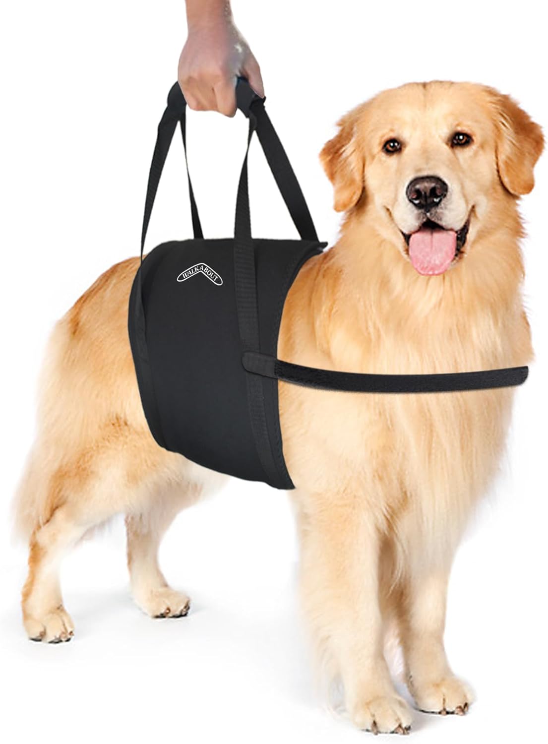 Walkabelly Support Sling, Easy-to-Use Belly Harness for Daily Mobility, Stop Straining to Lift Your Pet, Quick-Lift Original Design by Walkabout Harnesses (MedLarge Walkabelly)