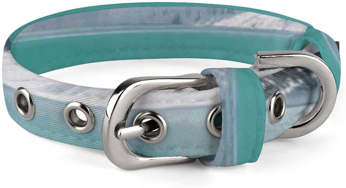 Alpine Lake View Dog Collar with Buckle Adjustable Martingale Pet Collars Cute Female Male Puppy Collar Soft Waterproof Cat Collars for Small Medium Dogs