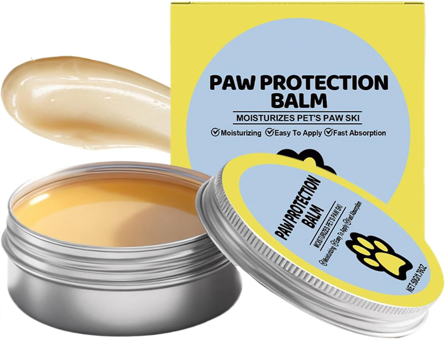 Dog Nose Balm - 50g Moisturizing Soothing Lick-Safe Cream Tool, Dry Snout Gear, Pet Puppy Bulldog Function, Feet Claw Wellness Category, Care Bath Home Outdoor Winter Travel Indoor