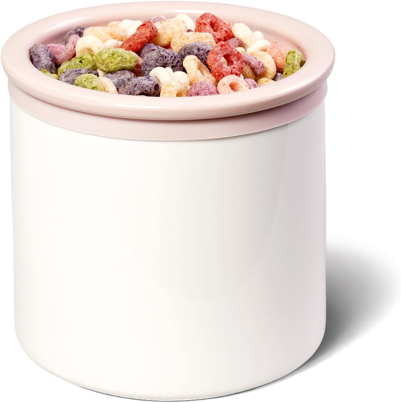 Hello Bowl Elevated Ceramic Cat Bowl with Stand, Raised Whisker-Friendly Feeding Bowl for Cats & Small Dogs, Patented Design, Made in Korea (5.9" H - Pink, Round/Wet)