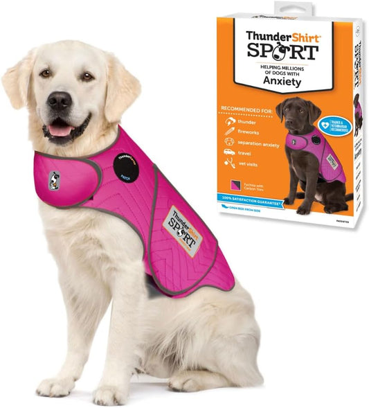 ThunderShirt for Dogs, X Large, Fuchsia Sport - Dog Anxiety Relief Calming Vest