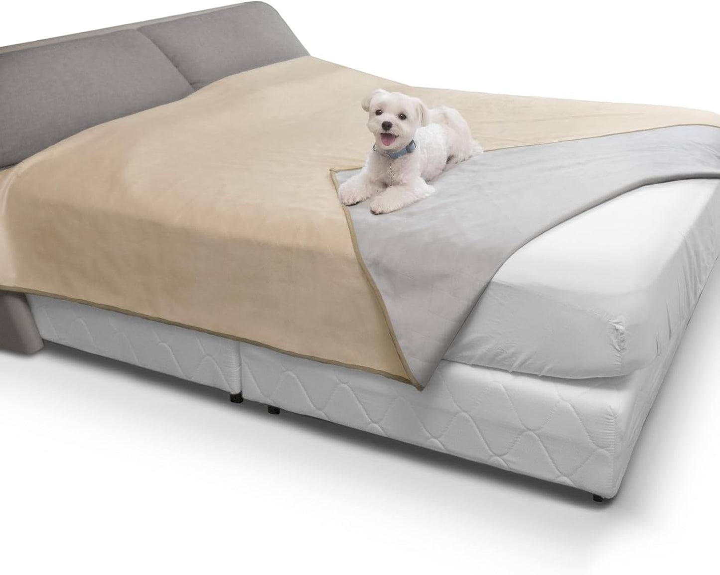 Paw Inspired Washable, Leakproof Couch Cover for Dogs, Pets, Adults | Pet Hair-Resistant, Reversible Protector Blanket for Sofa, Furniture or Bed (California King, King, Queen, Full, Twin Size)