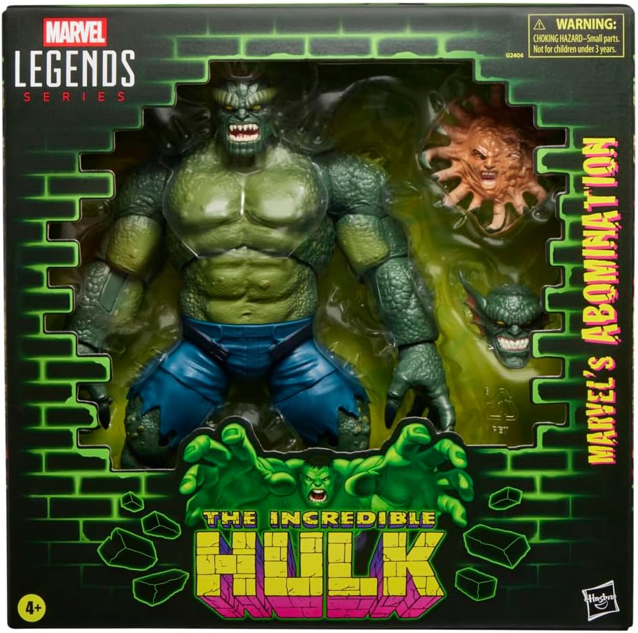 Marvel Legends Series Abomination, Hulk Comics Collectible 6-Inch Scale Action Figure