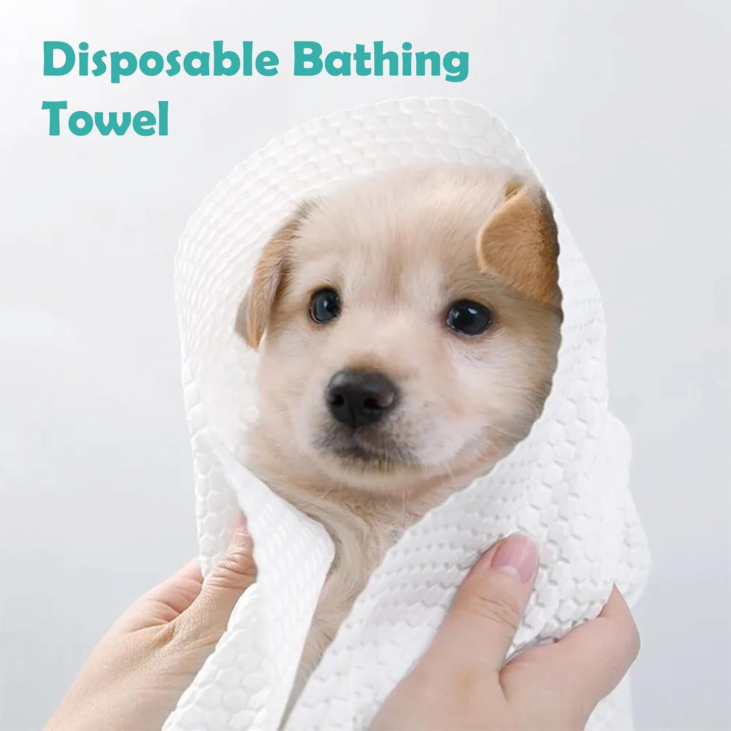 H&H Pets Disposable Bath Towel - Large Format Dry Wipe for Dogs & Cats, 11x23 inches Super Absorbent Wipe for Play Day or Beach, Fragrance Free & Ultra Shoft, 8 Count