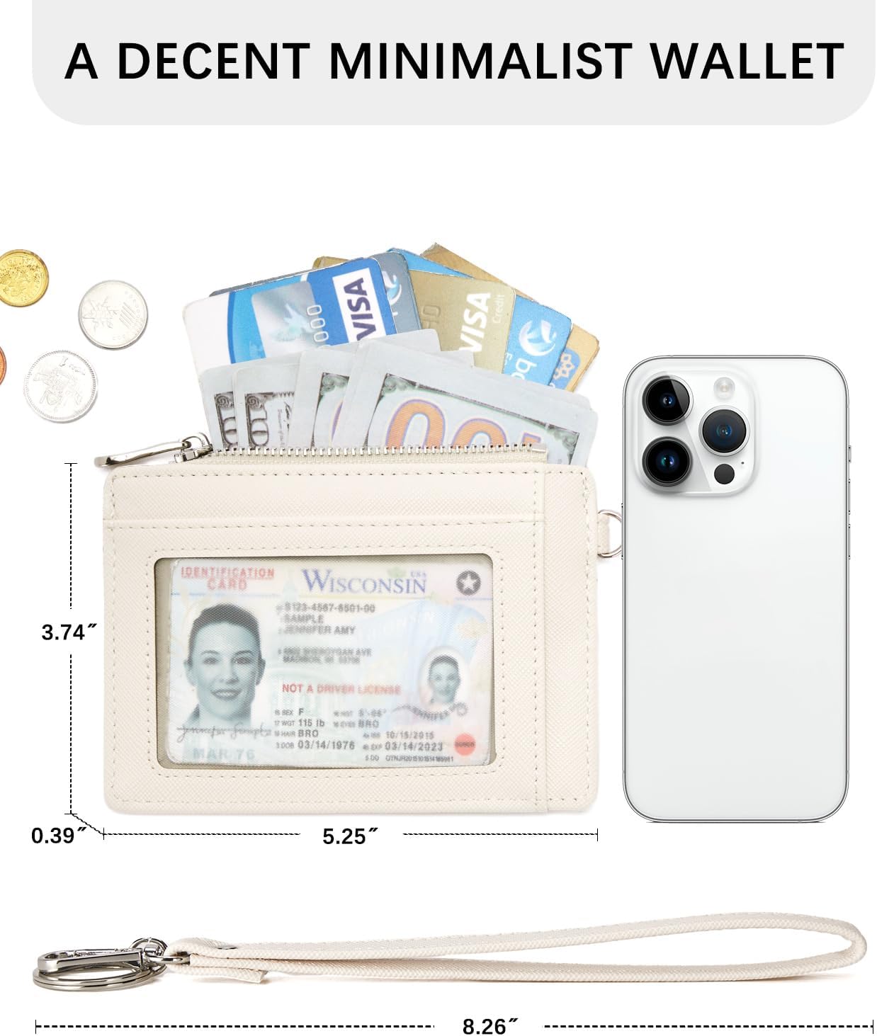 BOSTANTEN Small Wallet For Women RFID Leather Credit Card Holder Slim Wristlet Keychain Wallet With Zipper Pocket
