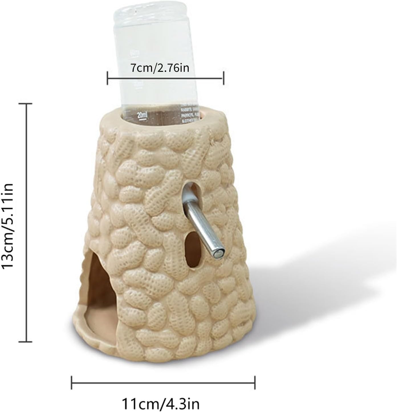Automatic Leak Water Dispenser for Hamster and Small Animals Hanging Cage Feeder with Large Capacity Capacity Pet Drinking Fountain