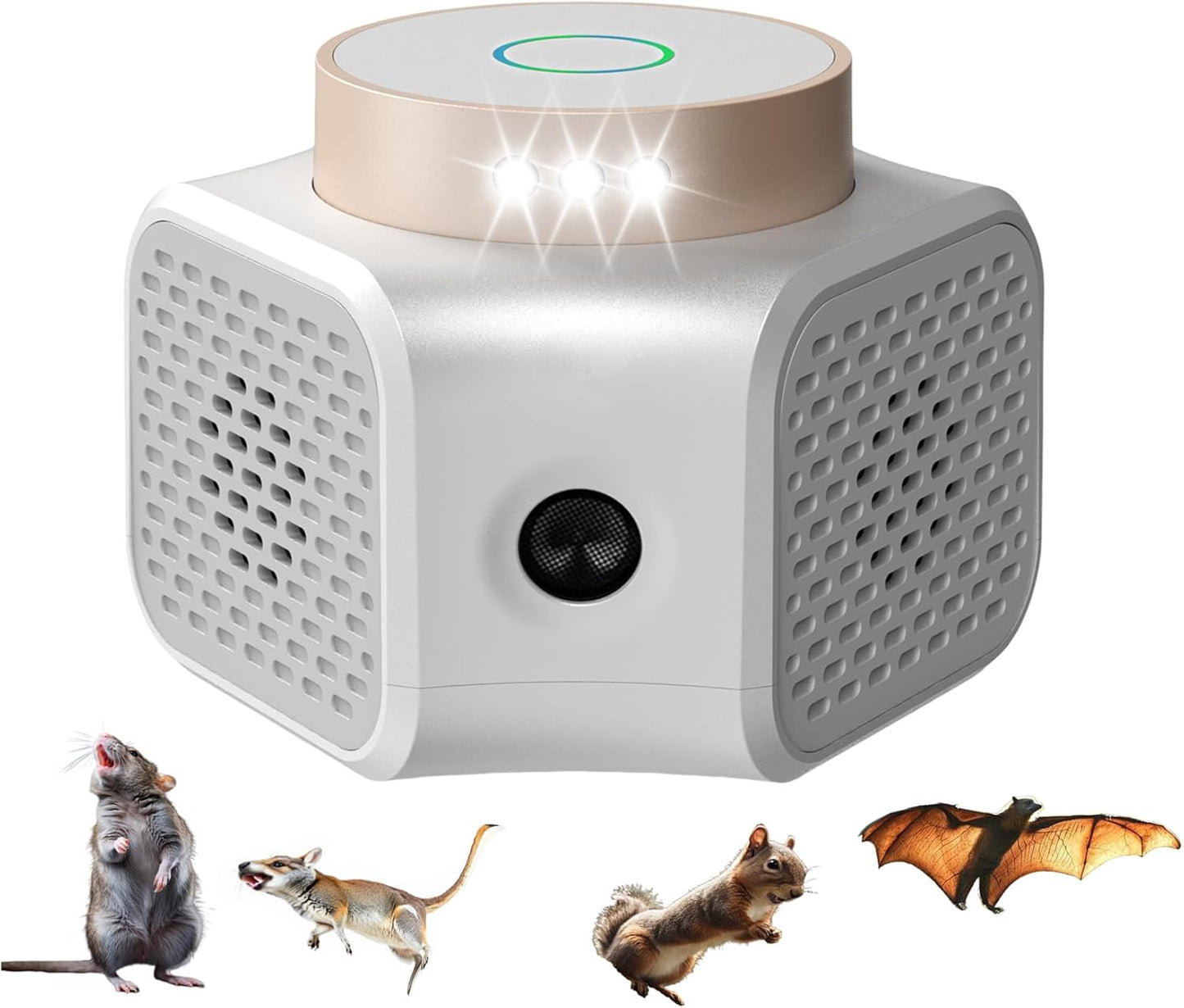 Pest Repellent Ultrasonic Plug in,Mice Repellent Indoor Rodent Squirrel Mouse Rat Bat Ultrasonic Repellers Pest Control, Electronic Plug in for House Kitchen Garage Basement Attics