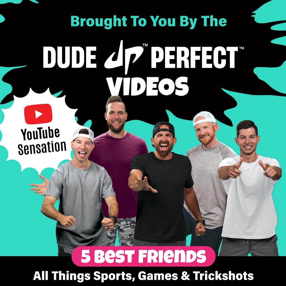 Dude Perfect Tabletop Roll, a Target Toss Game, for Kids and Adults, Great for Family and Friend Game Night, Perfect for a Gift and Parties, Ages 6+