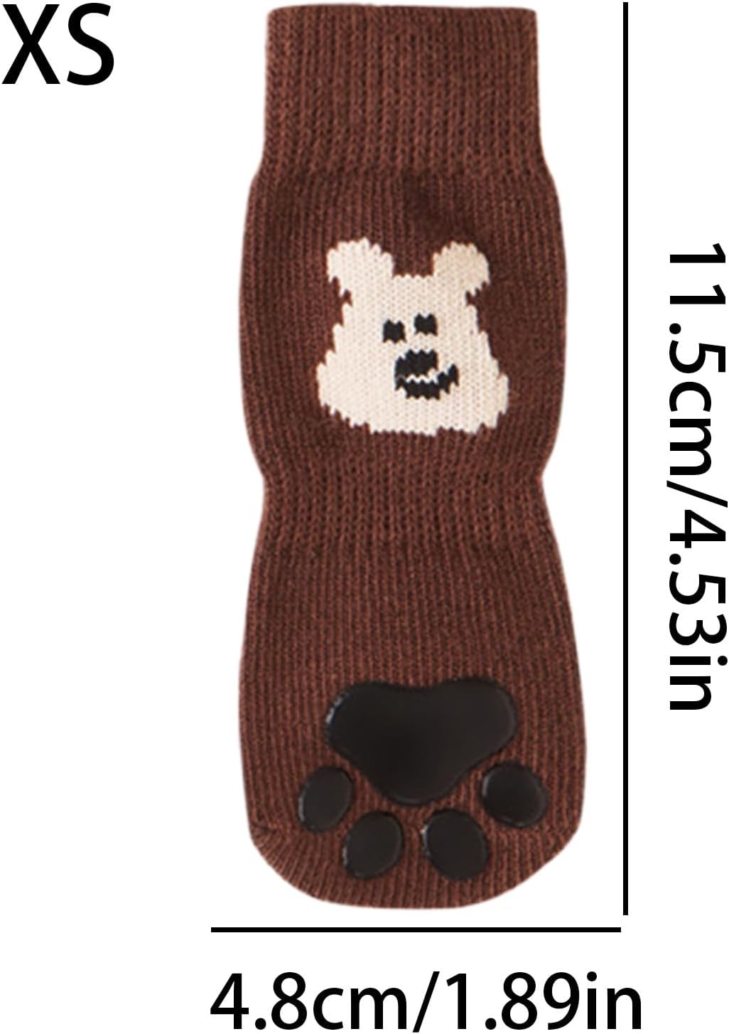 Dog Grip Socks | Soft Footwear with Adjustable Strap,Prevent Licking Pet Socks,for Small Medium Large Breeds Living Room Bedroom Indoor Floor Apartment